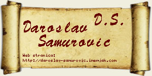 Daroslav Samurović vizit kartica